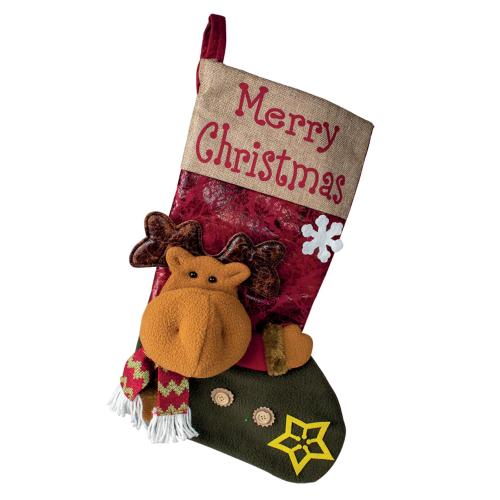 CHAUSSETTE DE NOEL RENNE 46CM – jouet pour chien – chien – Catwouaf