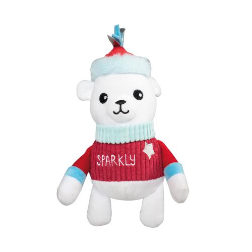 PELUCHE OURS DE NOEL 19X24CM 19x24cm – jouet – Catwouaf