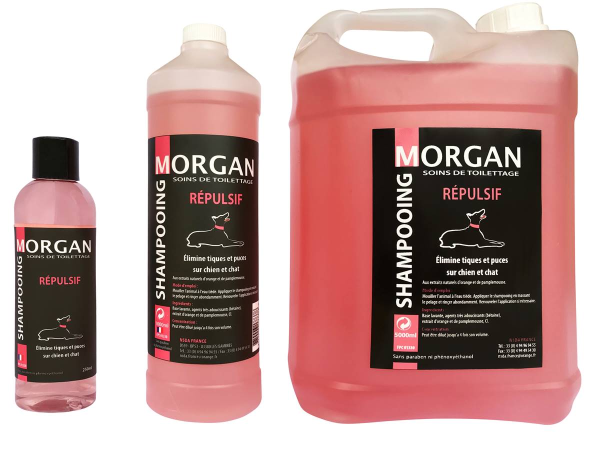 Shampooing de luxe MORGAN  Répul ' puce 250ml